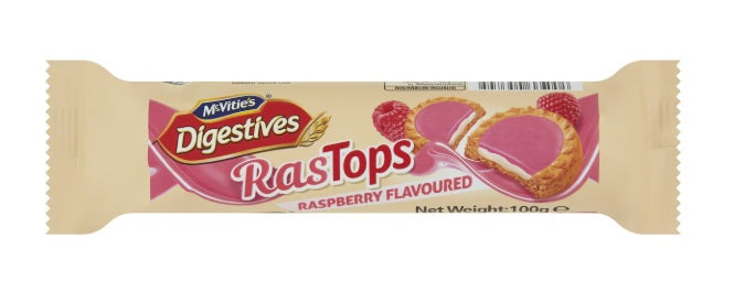 McVitie's Digestives Tops RasTops Raspberry 100g