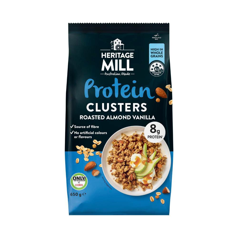 Heritage Mill Protein Clusters Almond Vanilla