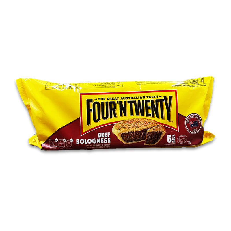 Frozen Four'N Twenty Beef Bolognese Pies 4 x 120g Pack