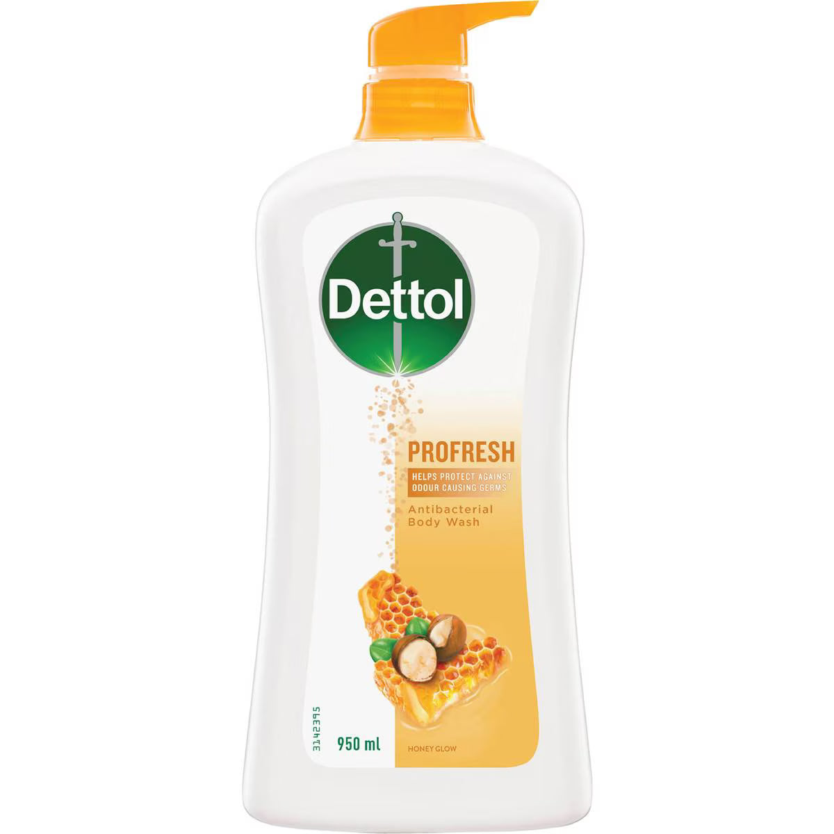 Dettol Profresh Shower Gel Body Wash Milk &honey 950mL