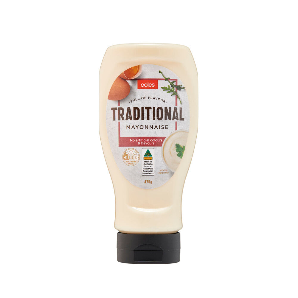 Coles Traditional Mayonnaise 470g