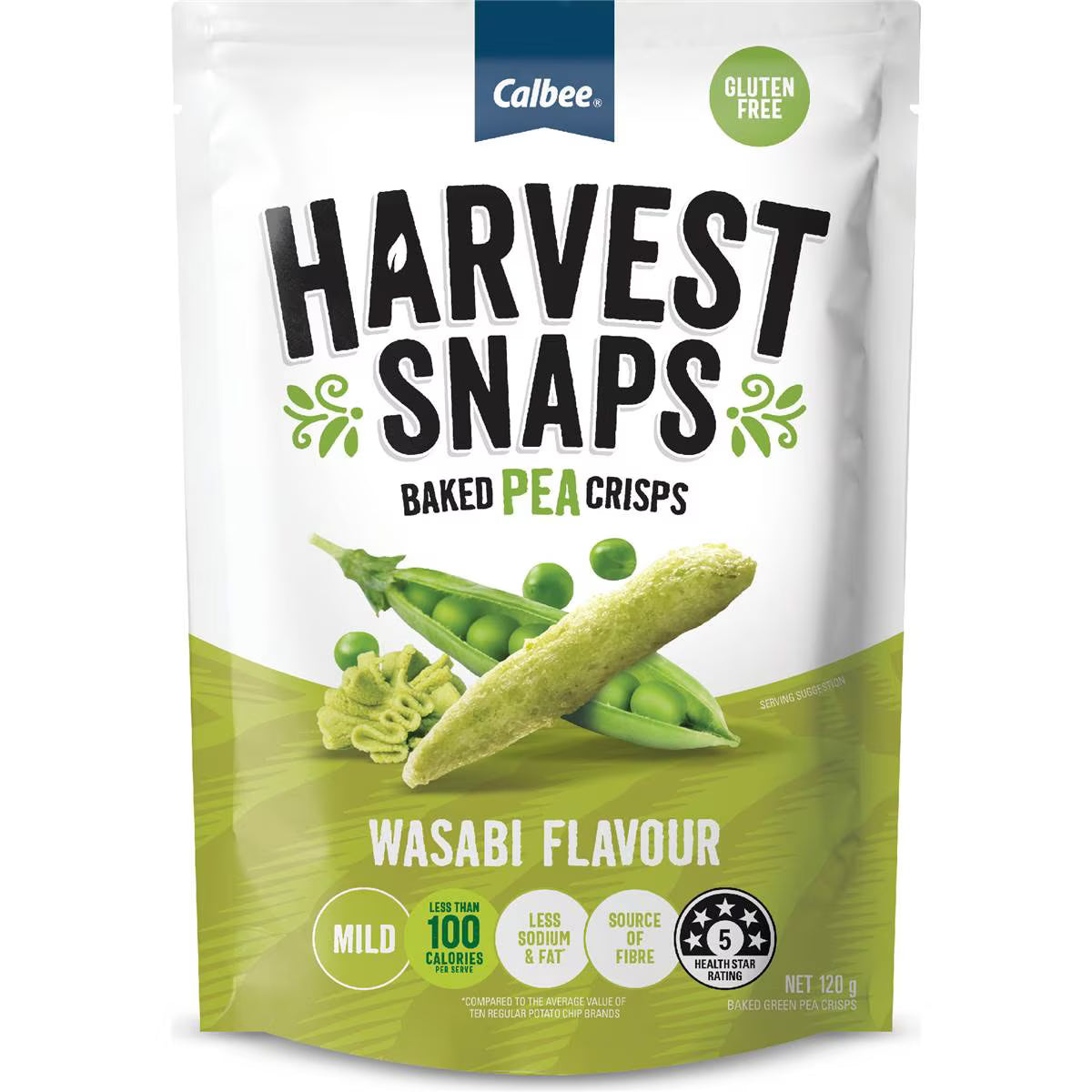 Calbee Harvest Snaps Wasabi 120g