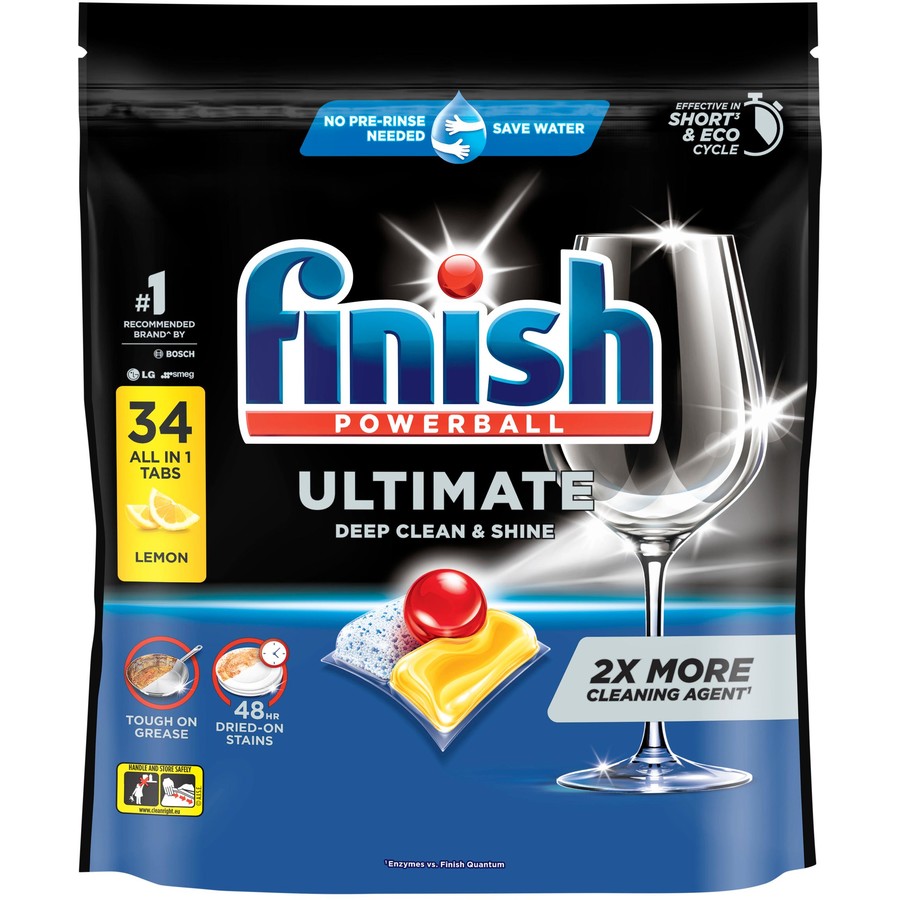 Finish Ultimate Lemon Dishwasher Tablets 34 pack