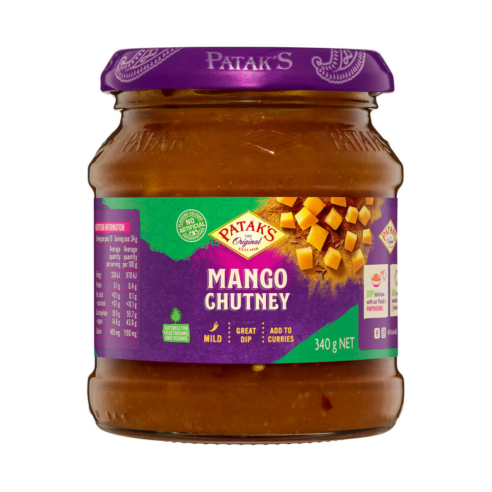 Patak's Mango Chutney Mild 340g