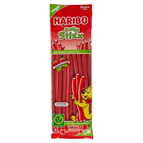 Haribo Balla Stixx Strawberry 200g