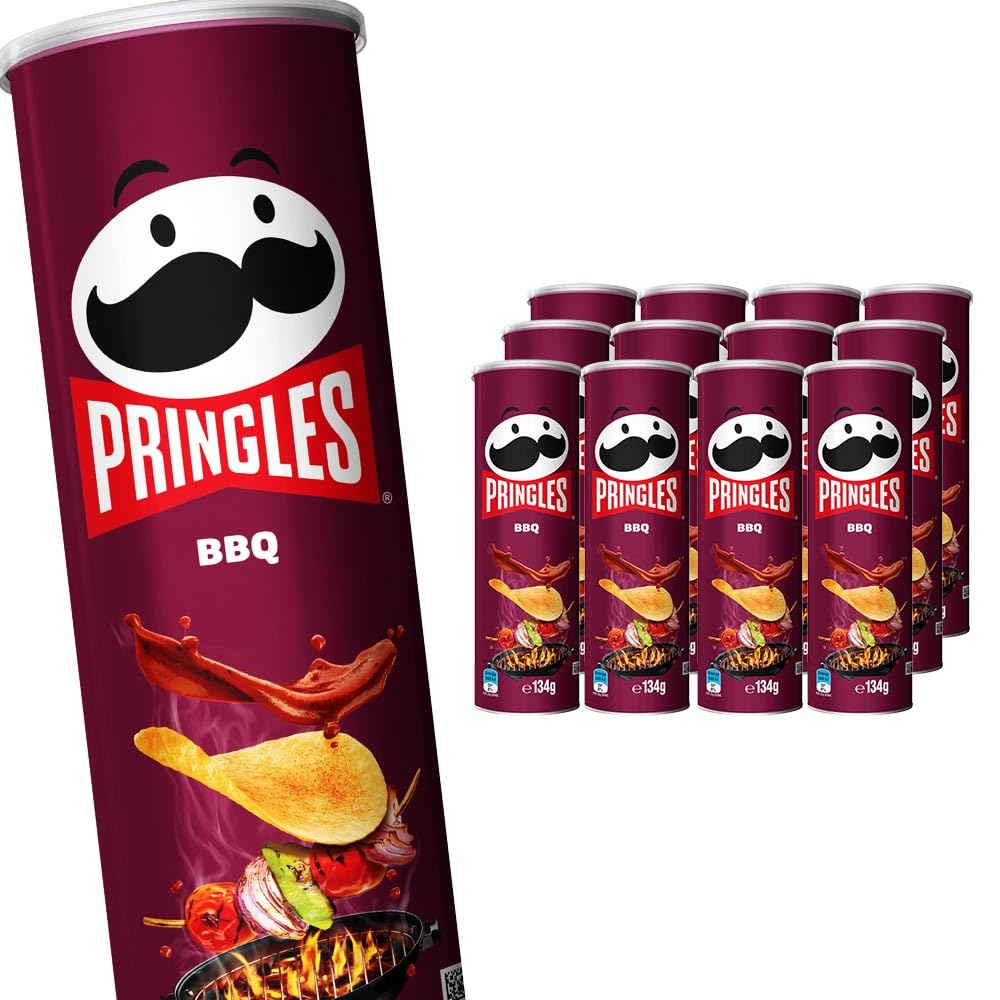 Pringles BBQ Stacked Potato Chips 134g