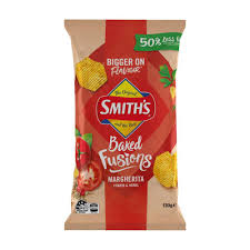 Smiths Baked Fusions Margherita 130g