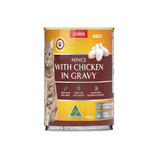 Coles Cat Food Mince With Chicken Gravy Adult | 400g