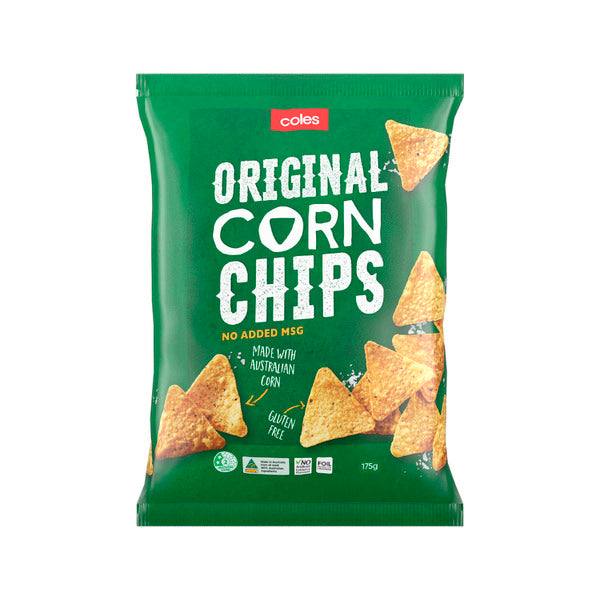 Coles Corn Chips Original 175g