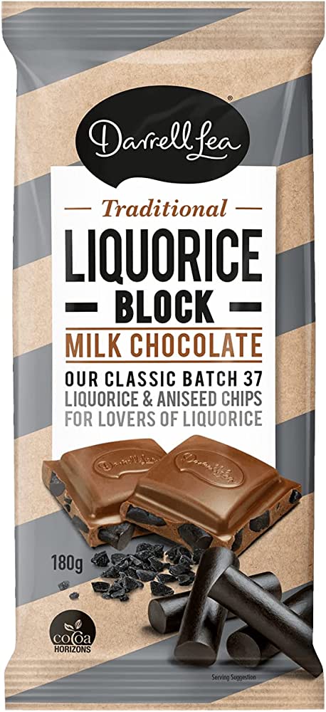 Darrell Lea Block Traditional Liquorice 180g