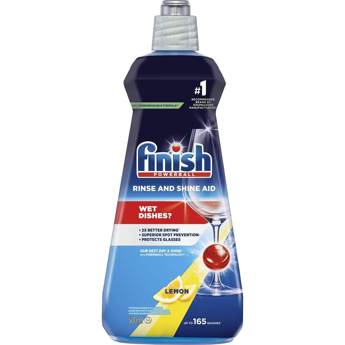 Finish Rinse & Shine Lemon Dishwasher Aid | 500mL