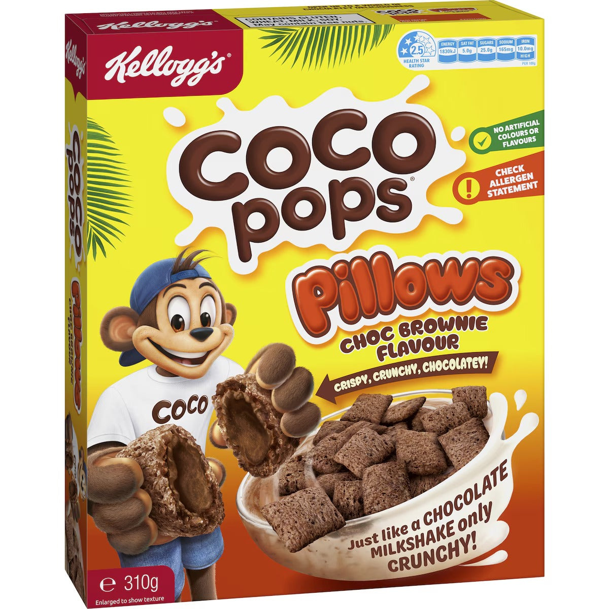 Kellogg's Coco Pops Pillows Choc Brownie 310g