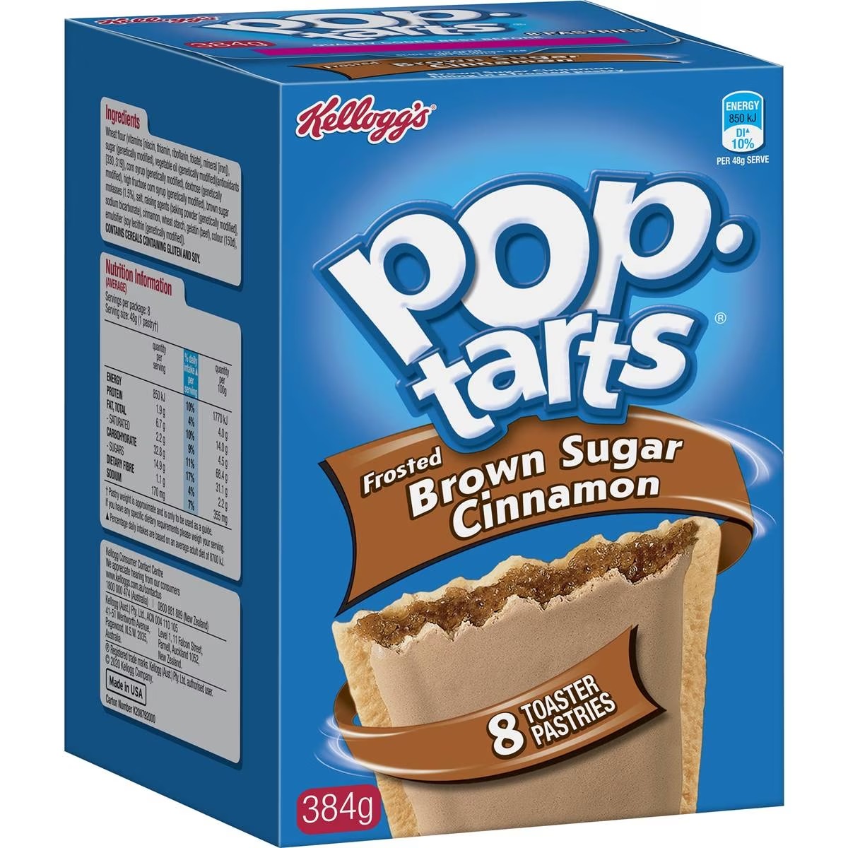 Kellogg's Pop Tarts Brown Sugar Cinnamon(8pk) 384g