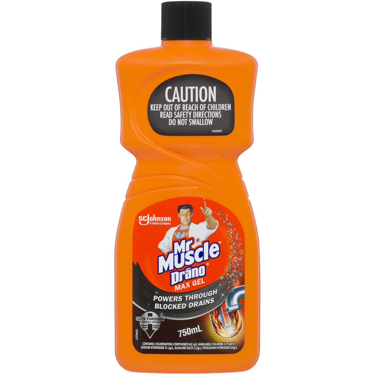Mr Muscle Drano Max Gel Drain Cleaner 750ml - Main Image