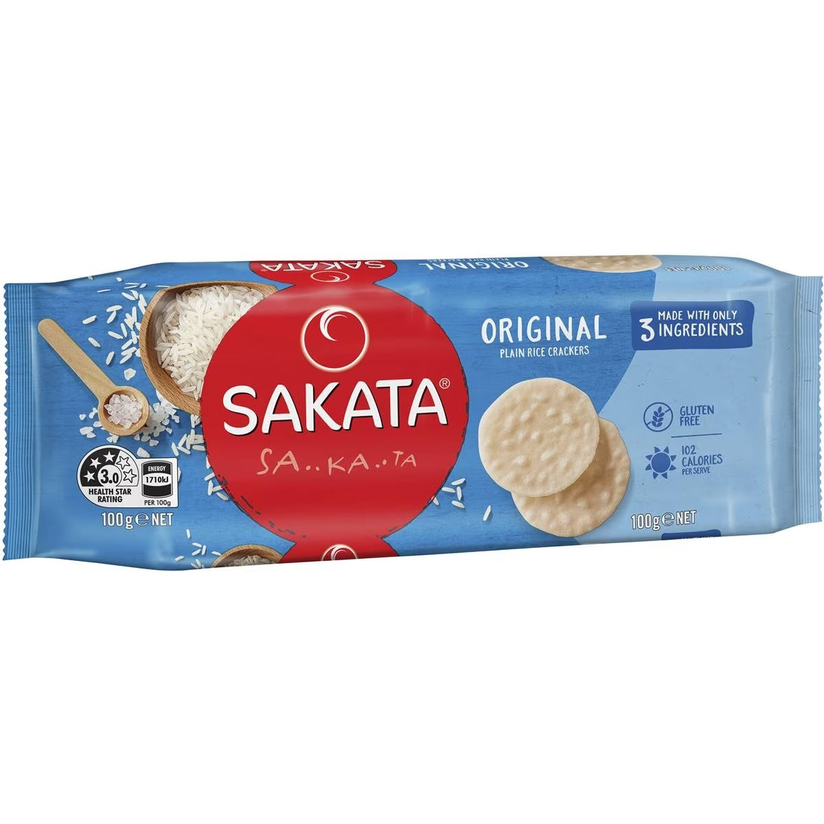 Sakata Rice Crackers Original 100g***