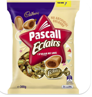 Cadbury Pascall Chocolate Eclairs 300g
