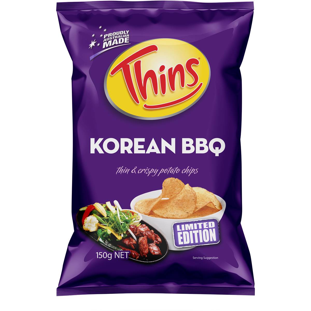 Thins Chips Korean BBQ 150g