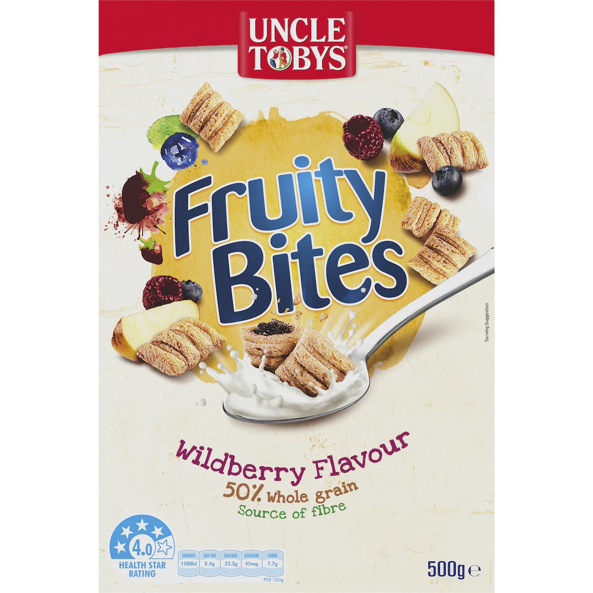 Uncle Tobys Fruity Bites Wildberry 500g