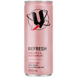 V Energy Refresh Pineapple & Watermelon Zero Sugar Can 250mL