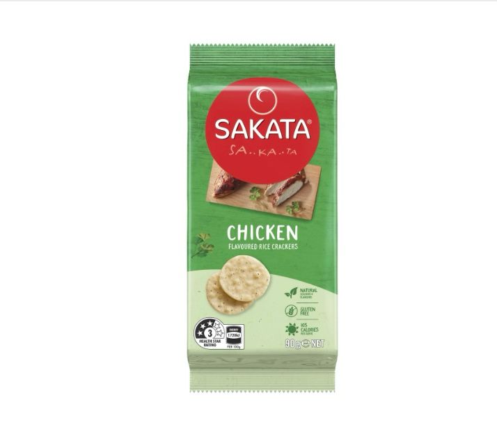 Sakata Rice Crackers Chicken 90g***