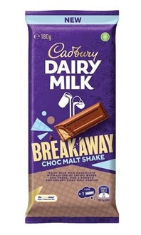 Cadbury Block Breakaway Choc Malt Shake 180g