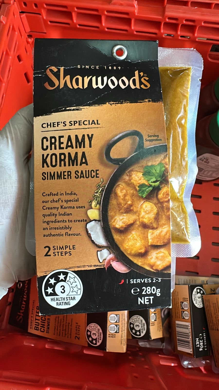Sharwood's Simmer Sauce Creamy Korma 280g