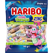Haribo Fruity Wormies Share Size 140g