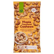 Woolworths Cashews Maple Flavoured 200g