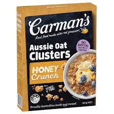 Carman's Aussie Oat Clusters Honey Crunch 450g