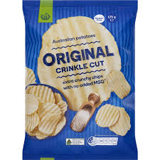 Woolworths Crinkle Cut Chips Original Crinkle Cut Original 175g