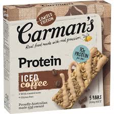Carman's Iced Coffee Protein Bars 5 Pack 200g