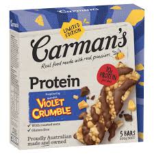 Carman's Protein Bars Violet Crumble 5 Pack 200g