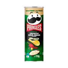Pringles Sizzlin' Chipotle Sour Cream Flavour Stacked Potato Chips 118g