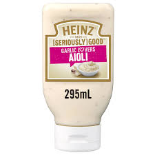 Heinz Seriously Good Flavoured Mayonnaise Garlic Lovers Aioli 295mL