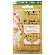 Garnier Skin Active Hydra Bomb Eye Sheet Mask Orange each