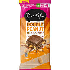 Darrell Lea Double Peanut Milk Chocolate Block 170g