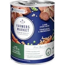 Farmers Market Adult Wet Dog Food Lamb Stew With Vegetables & Brown Rice 400g