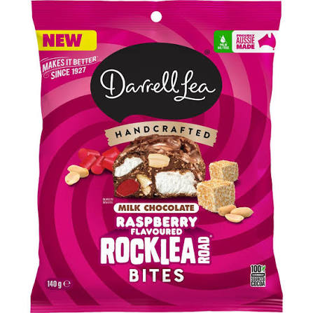 Darrell Lea Raspberry Rocklea Road Bites | 140g
