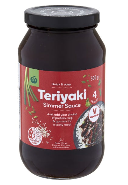 Woolworths Teriyaki Simmer Sauce 500g