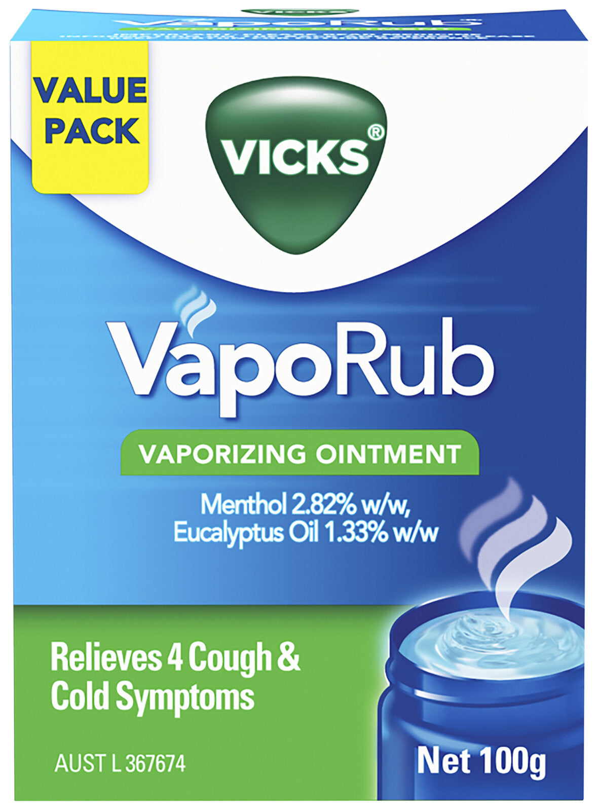 Vicks VapoRub Inhalation Vapour Ointment 100g