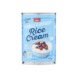 Coles Rice Cream Vanilla 420g