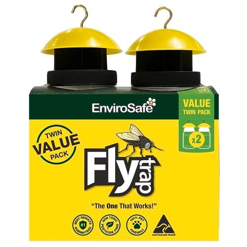 The Buzz Fly Catcher with Insect Attractant Bait Twin Pack