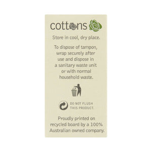 Cottons 100% Cotton Tampons Regular