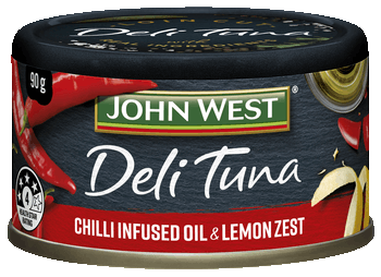 John West Tuna Yellowfin Chilli Infused Oil & Lemon Zest 90g