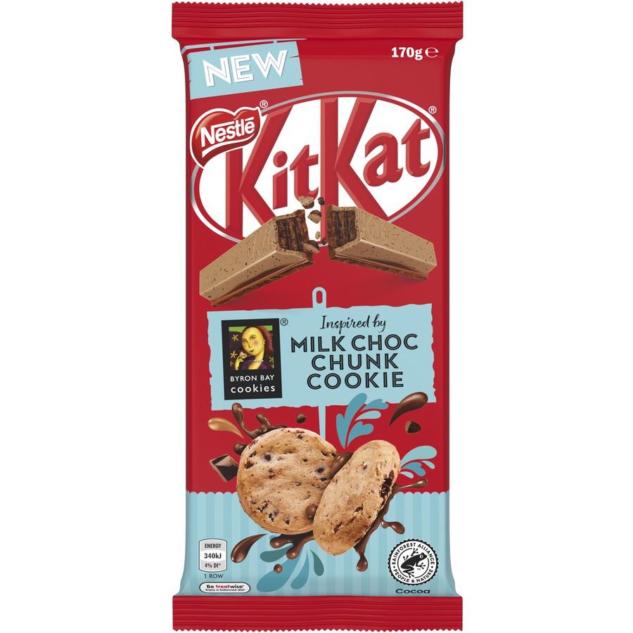 Nestle Block KitKat Milk Choc Chunk Cookie 170g