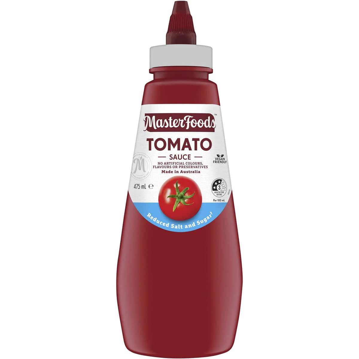 Masterfoods Tomato Sauce Reduced Salt & Sugar 475ml