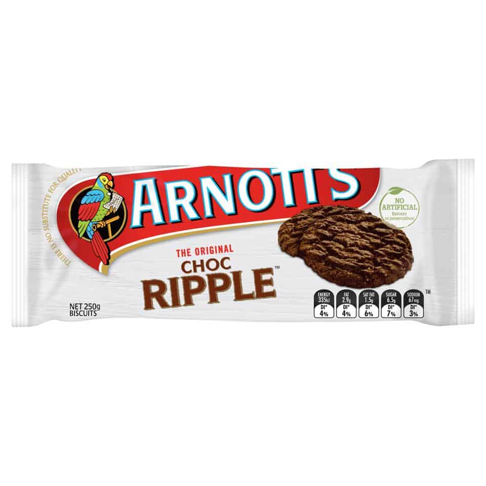 Arnott's Biscuits Choc Ripple 250g
