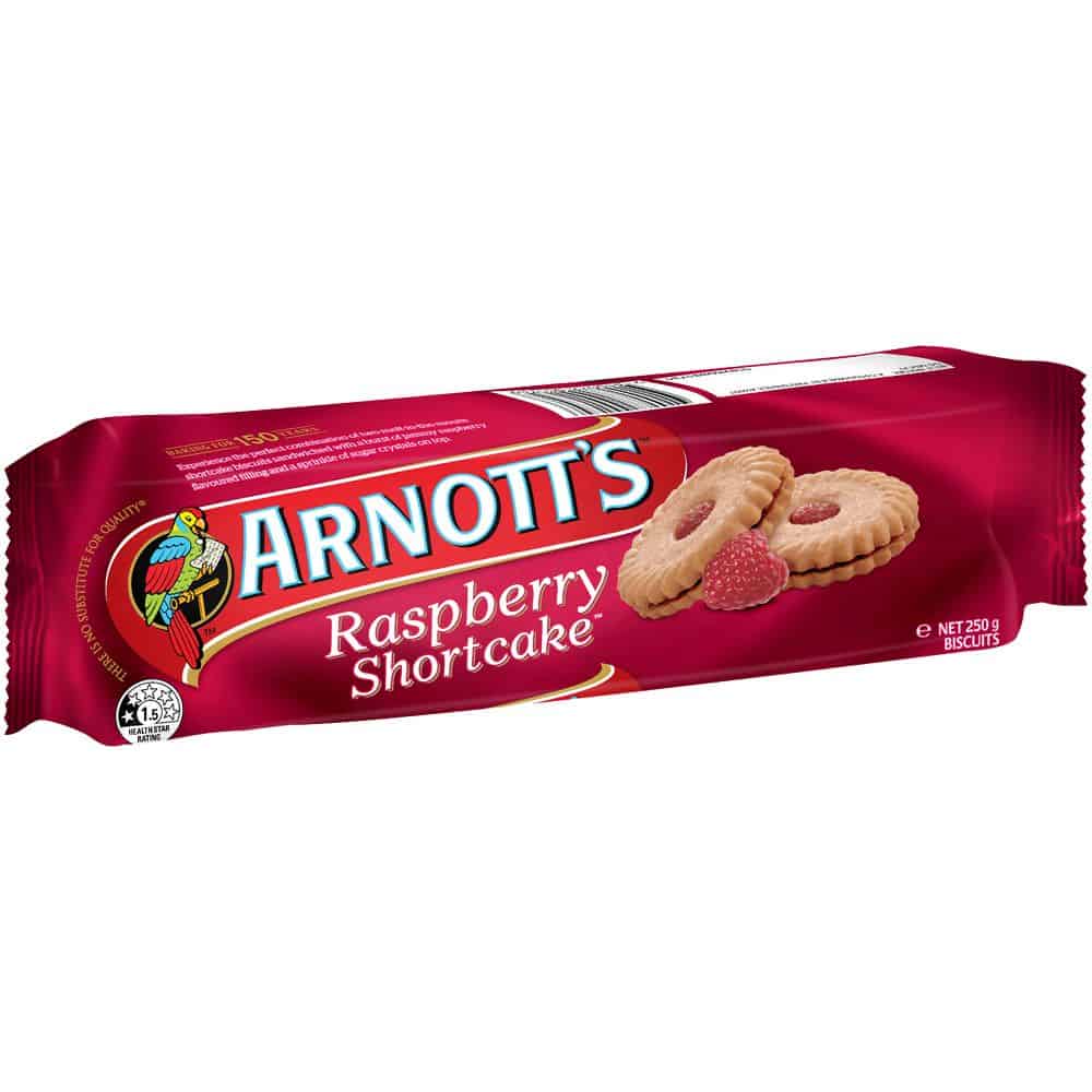 Arnott's Biscuits Raspberry Shortcake 250g