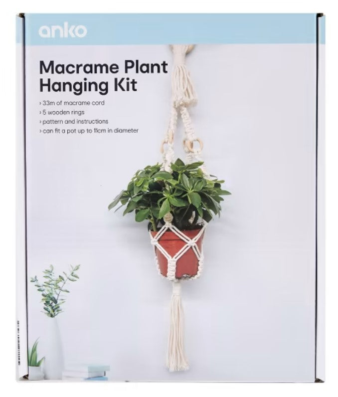 Macrame Hanging Planter DIY Kit  Macrame Kit, Macrame Pattern