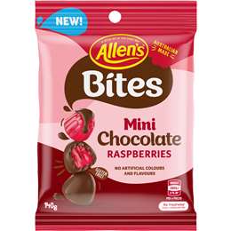 Allen's Chocolate Raspberries 140g